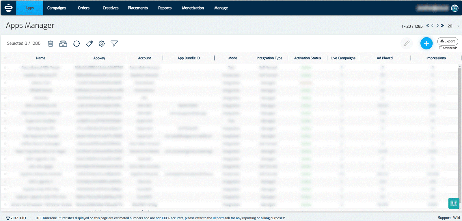 Publisher Dashboard screenshot